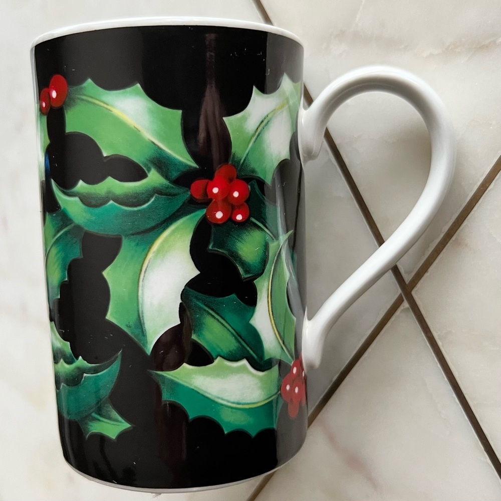 Dunoon Stoneware SCOTLAND “Holly” Designed by Bessey COFFEE TEA MUG CUP 9 oz - Picture 8 of 9